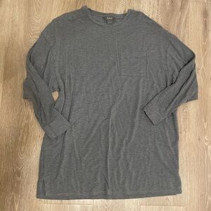 Over sized soft 3/4 sleeve shirt